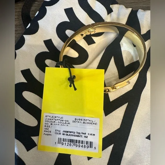 Marc Jacobs Gold J Hinge Bracelet NWT - Picture 3 of 6